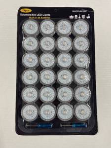 lot 5302 image: 24 Pcs Submersible LED Lights with Built-in 48 Batteries
