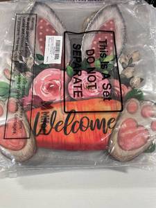 lot 5312 image: 15 Count Moucuny Easter Welcome Porch Sign for Home Front Door Wall Decor