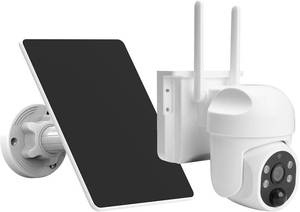 lot 5317 image: 4G LTE Cellular Outdoor Wireless Security Camera, No Wi-Fi Required, Solar Powered, PIR IR Motion Sensor, 2K HD Full Colour Night Vision, 3MP Pixels, Bi-Directional Audio, Built-in SIM Card