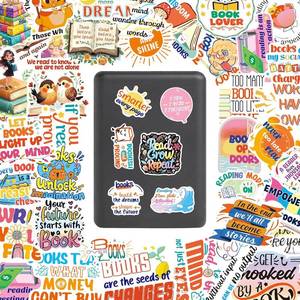 lot 5384 image: ZOFIEDEN 101PCS Kindle Stickers for All Ages, Romantic Holographic Vinyl Book Stickers, Inspirational Reading Bookish Decals for Book Lovers