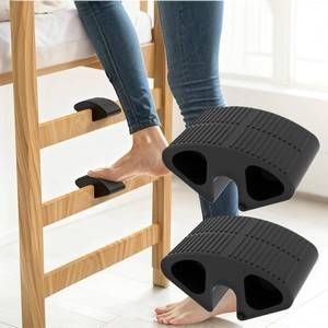 lot 5389 image: Dorm Bed Ladder Foot Support   Rubber Anti-Slip and Durable Bunk Bed Step Protector, Easy Install Fits Most College&Loft Dorm Bed Ladders (2 Pack)