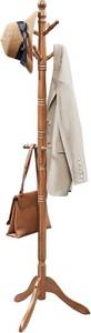 lot 5436 image: VASAGLE Solid Wood Coat Rack and Stand, Free Standing Hall Coat Tree with 10 Hooks for Hats, Bags, Purses, for Entryway, Hallway, Rubberwood, Caramel Brown URCR03WN