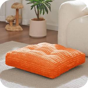 lot 5449 image: Floor Pillow Cushion for Adults, Meditation Cushion Pillow, Large Square Floor Sitting, for Tatami Living Room or Yoga, 22x22 Inch