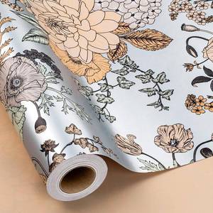 lot 5524 image: MAYPLUSS Floral Wrapping Paper Roll - 17Inch x 33Feet - Luxury Girly Vintage Flower Pattern Wedding Shower Gift Wrap Paper for Bridal Shower, Girl Birthday, Mothers Day, Engagement and Party