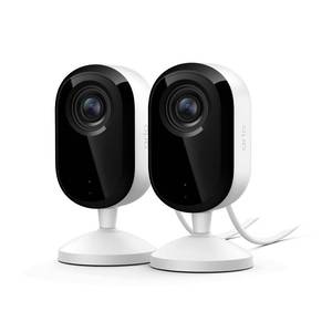 lot 5590 image: Arlo 3rd Generation Essential Indoor 2K Camera, 2-Pack