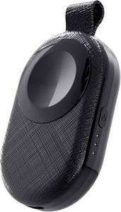 lot 5646 image: PZOZ Portable Apple Watch Wireless Travel Charger, 1200mAh Power Bank iWatch Fast Charging with Car Keychain, Adapter Compatible with Series Ultra11109876SE (Black)