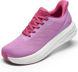 lot 4710 image: Womens Easy On Walking Shoes Lace Up Comfortable Tennis Shoes with Anatomic Toe Box for Women Breathable Running Sneakers SIZE 7 12