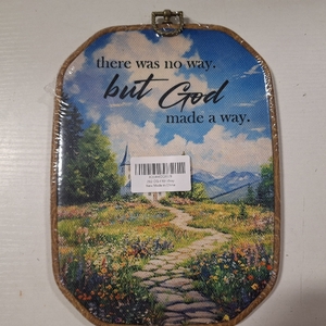 lot 4713 image: There Was No Way but God Made a Way Wall Decor