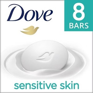 lot 4747 image: Dove Beauty Sensitive Skin Unscented Beauty Bar Soap - 8pk - 3.75oz each