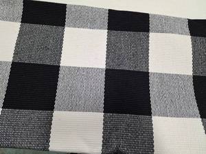 lot 4752 image: 2 Pcs Merry Christmas Welcome Doormat 24 x 51 Black and White Plaid Rug Outdoor and 18 x 28 Doormat Welcome Mat Non Slip Floor Mat for Indoor Entrance Front Porch