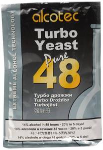 lot 4754 image: Alcotec 48 Hour Turbo Yeast, 135g (4 Packs)