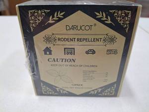 lot 4762 image: Rodent Repellent - Botanical Pest Control for Indoor Use - Safe for Kids & Pets When Used As Directed - Made with Plant Fibers