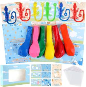 lot 4784 image: 72 Pcs Blue Dog Party Favors Sticky Gecko Up Balloon Party Favors Blue Dog Lizards Paw Cards for Puppy Birthday Party Supplies Decor for Kids Girl Boy Family Classroom Party Games Activities