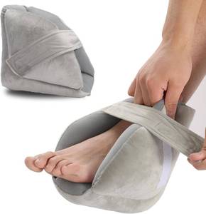 lot 4843 image: Fanwer Heel Protectors for Pressure Sores - Foot Suppot Pillow, Heel Cushions for Heel Pain Relief, Bedsores, Pressure ulcers, Bedridden, 1 Pcs, Gray