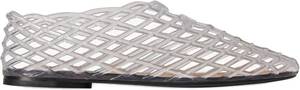 lot 5854 image: Mesh Ballet Flats with Closed Toe Comfortable Clear Adult Jelly Shoes for Casual Women Size 47