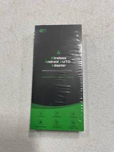 lot 5855 image: Android Auto Wireless Adapter for Car Android Auto Dongle - 2024 Slim Edition, Plug & Play Converts Factory Wired to Wireless Android Auto for Android 11 & Cars from 2017 (Black)