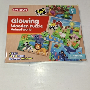 lot 5903 image: SYNCFUN GLOWING WOODEN PUZZLE ANIMAL WORLD