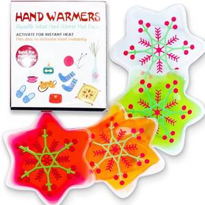 lot 5919 image: Reusable Snap Heat Pack, Click Hand Warmers for Camping, Outdoor, Indoor, Working, Studying (Christmas Star)