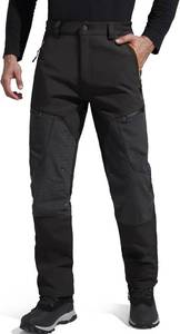 lot 5928 image: FREE SOLDIER Waterproof Mens Ski Pants Hiking Outdoor Snowboard Snow Pants with Bottom Leg Zipper