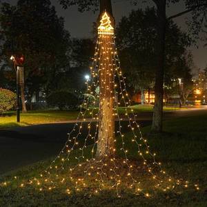 lot 5943 image: Outdoor Christmas Tree String Lights with 9 Strands 11.5ft, 350 LED Christmas Tree Lights with 8 Modes, Waterproof for Yard Patio Xmas Wedding,Party,New Year (Warm White)