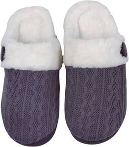 lot 5948 image: Womens home slippers Unisex home slippers Daily warm memory cotton flat bottom anti slip plush lining slippers SIZE 38-39