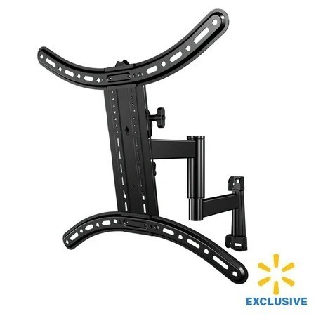 lot 12573 image: Sanus Vuepoint Full-Motion TV Wall Mount for TVs 32-55 up to 55lbs - Swivels, Tilts, and Extends up to 18 From the Wall - Comes with 9.8 4K HDMI Cable - FMF418KIT