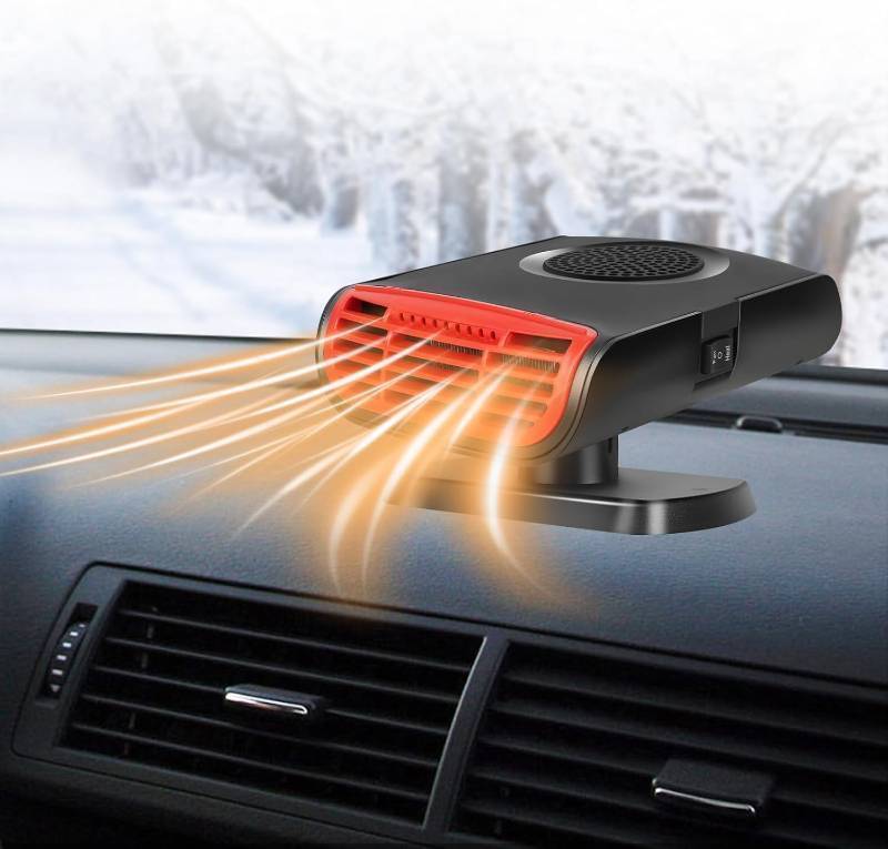 lot 12776 image: 150W 12V Car Heaters Portable Car Heater, Auto Heater Fan Fast Heating Quickly Defrost Defogger Heating Cooling Fan, Car Windshield
