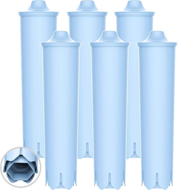 lot 1852 image: EcoAqua Replacement Coffee Filter, Replacement for Jura  Filter, Jura  ClearylClaris Blue Capresso  Clearyl Coffee Machine Water Filter, (Pack of 6)