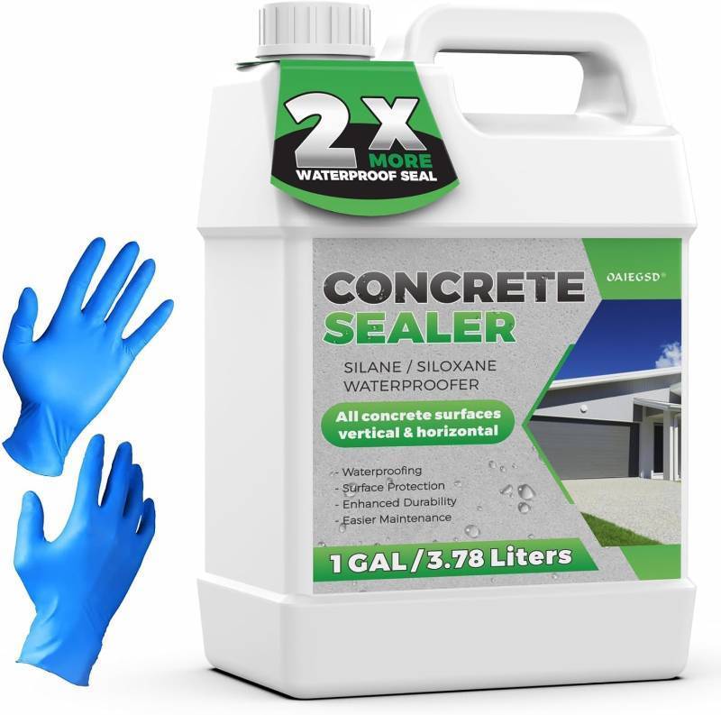 lot 1973 image: 1 Gallon Concrete Sealer, Penetrating Water Sealers Spary Safe for Pets and Plants Suitable for Indoor Use, Water-Based Silane Siloxane Sealer for Outdoor, Driveways, Patios, Masonry, Garge Floor