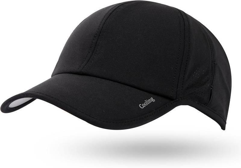 lot 2081 image: TOP-EX Size XXL Unisex Moisture Wicking Baseball Cap Breathable Sport Hats Sun Protection Summer Cap with Sunglass Lock