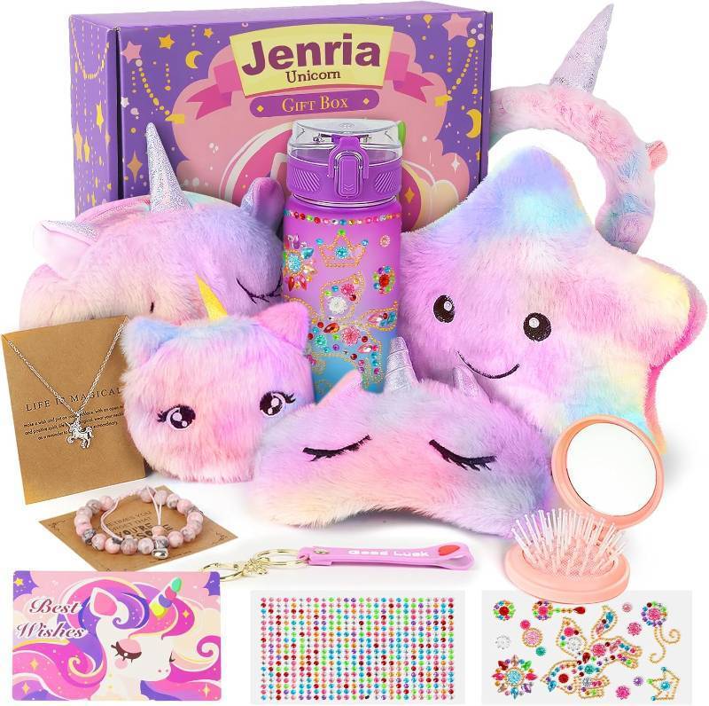 lot 1080 image: Jenria Unicorn Gift for Girls, Kindergarten Graduation Gifts, Birthday Gifts for Girls Age 3 4 5 6 7 8 9 10 Years Old Girl, Gift Ideas, Girls Toys Age 6-8, Unicorn Toys for Daughter, Niece