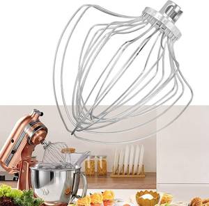 lot 5950 image: 11-Wire Whip Attachment Suitable For Kit-chen-aid KN211WW Stand Mixer Fit 7 Quart Tilt-Head Lift Stand Mixer Whisk Attachment for Egg Heavy Cream Beater Whisk
