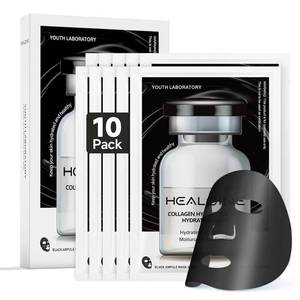lot 6535 image: Deep Collagen Face Mask with Hyaluronic Acid, Overnight 500ppm High Concentration Hydrolyzed Collagen Mask, Firming Korean Face Mask for Women 30g10ea