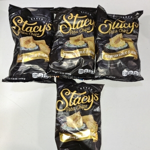 lot 6552 image: 4 Bags Stacy s No Artificial Colors or Flavors Parmesan Garlic and Herb Pita Chips Bag, 7.33 oz