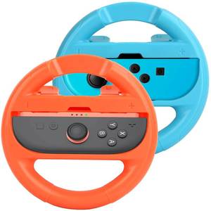 lot 6593 image: Lyvix Steering Wheel for Nintendo Switch 21 Joy-Con   Christmas Gift, Racing Wheel Compatible with NS2NSOLED for Mario Kart World 2025, Ergonomic Accessories with Quick Release & Installation Grips