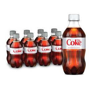 lot 6603 image: Diet Coke Diet Soda, 12 fl oz Bottles, 8 Pack - Cola Soft Drink