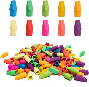 lot 6604 image: Cap Erasers for Pencils Pulk - Pencil Top Erasers Cap Erasers Toppers for Latex Free Assorted Colors School Supplies for Teachers Sudents Classroom Home and Office (1000)