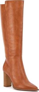 lot 6617 image: Juliet Holy Womens Knee High Boots Stacked Block Heel Pointed Toe Riding Boots SIZE 6 12