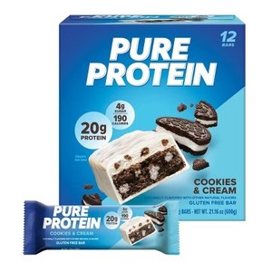 lot 6637 image: Pure Protein Bar - Cookies & Cream - 12pk