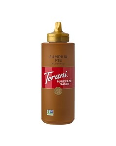 lot 6657 image: FOUR BOTTLES - Torani Puremade Sauce Pumpkin Pie Sauce 16.5oz Bottles