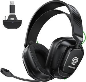 lot 6685 image: 2.4GHz Wireless Gaming Headset for Xbox Series XS, Xbox One, Xbox 360, PS54, PC, Low-Latency Bluetooth Gaming Headphones with Stereo Sound for Atari 2600 Accessories, Black