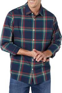 lot 6718 image: Amazon Essentials Mens Long-Sleeve Regular-Fit Stretch Poplin Shirt extra small
