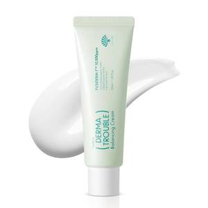 lot 6723 image: Derma Trouble Balancing Cream (1.7 fl oz) 10,000ppm Fusiderm-T - Face Moisturizer for Acne Prone Skin - Lightweight Hydrating Facial Cream with Sebum-Control - Korean Skincare
