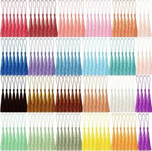 lot 6734 image: MUXGOA 154 Pcs Bookmark Tassels Bulk for Crafts,Key Chain Mini Tassels for Jewelry Making & Graduation Book Marks(22 Colors, 7 Pcs of Each)