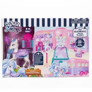 lot 6735 image: Wild Manes Perla Clubhouse Trailer Playset
