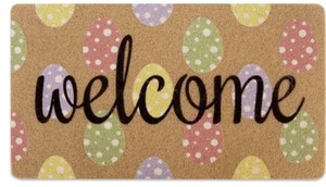 lot 6760 image: Mealah Easter welcome .ts 17x29 inch