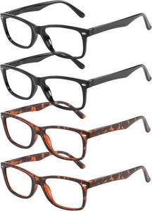 lot 6765 image: Przene Reading Glasses for Men Women Blue Light Blocking Readers Spring Hinges Lightweight Style Pack