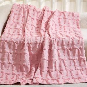 lot 6786 image: Hahafelt Brown, Highland Cow Throw Blanket Christmas Coquette Gift for Women Feather 3D Bow Faux Fur Soft Plush Xmas Throw Blanket for Xmas Couch Sofa Chair Bed Office Home Travel Decor