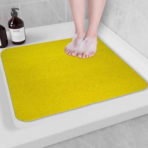 lot 6800 image: Hargiis Non-Slip Bathtub Mat, Anti Slip Shower Mat, Fast Drying Bathtub Mats, Foot Scrubber Mat, Anti Slip Mat for Tub, Floor, Bathroom, Kitchen, Home, Hotel (Yellow 24 24)