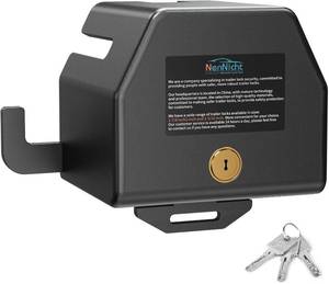 lot 6814 image: Trailer Hitch Lock, Anti Theft Coupler Lock Fits 1-78, 2 and 2-516-Inch, Heavy Duty Trailer Lock for Maximum Safety and Protection, Camper Accessories for Travel Trailers Rvs